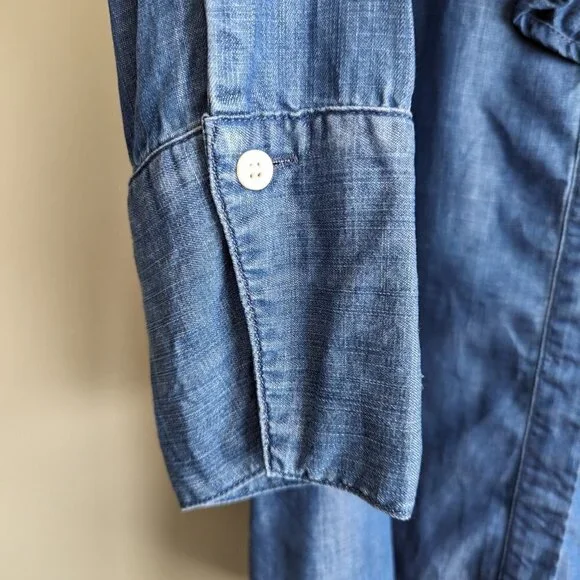 Chico's Ruffle Denim Tunic - Picture 10 of 11